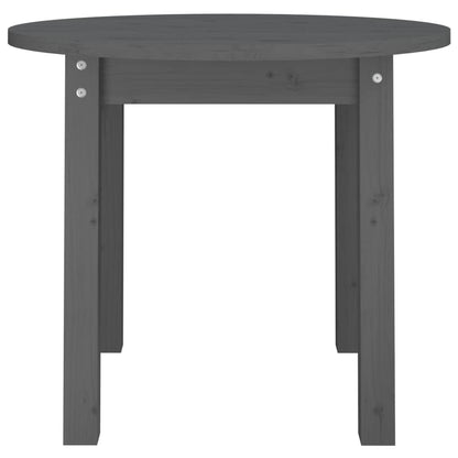 Salontafel Ø 55X45 Cm Massief Grenenhout Grijs