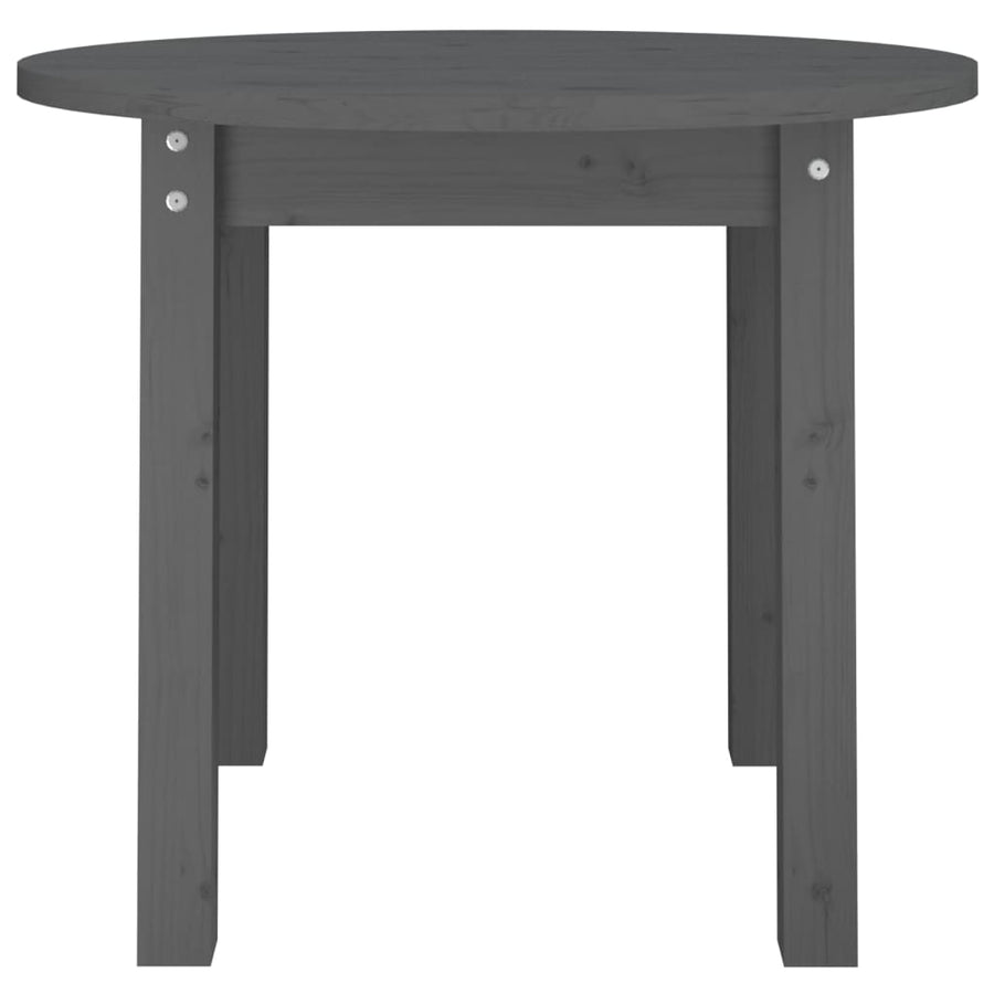 Salontafel Ø 55X45 Cm Massief Grenenhout Grijs