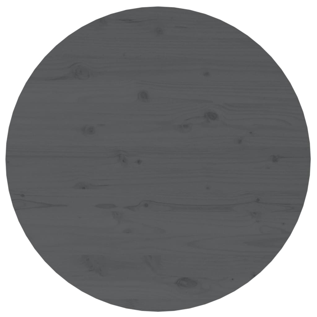 Salontafel Ø 55X45 Cm Massief Grenenhout Grijs