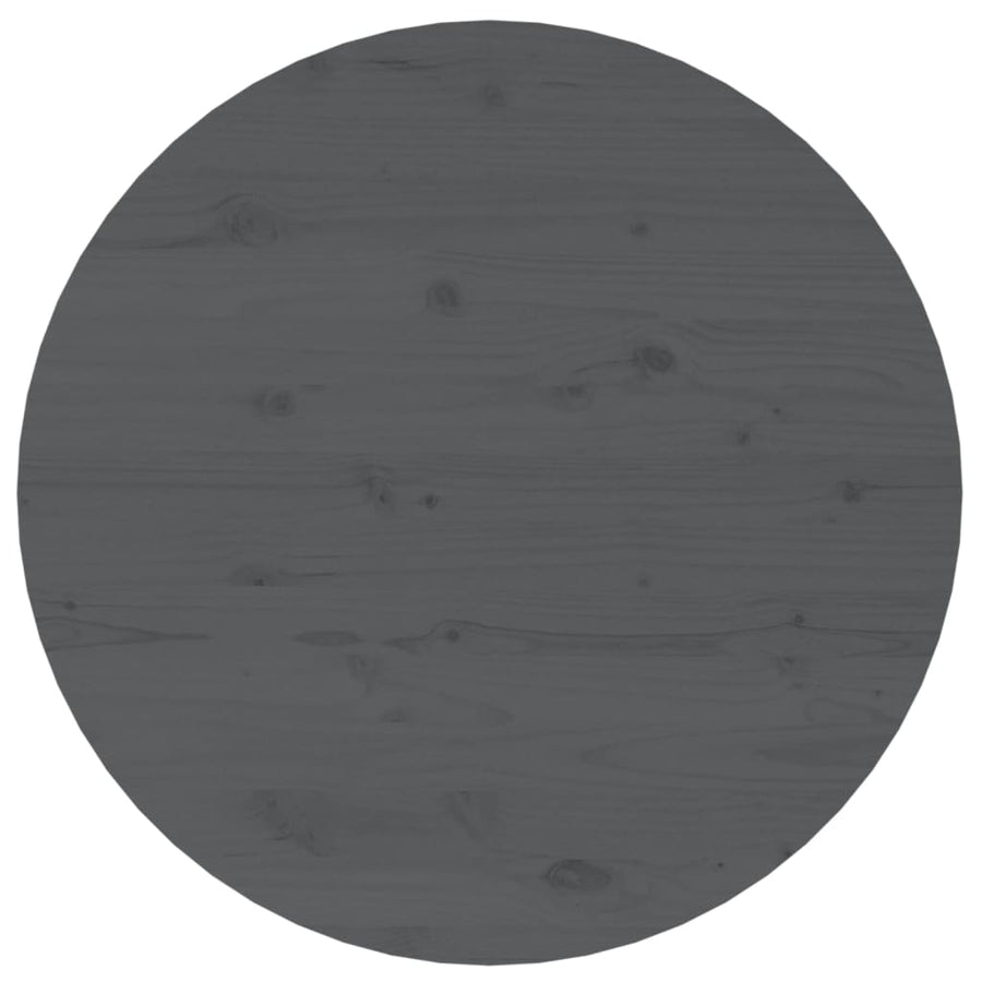 Salontafel Ø 55X45 Cm Massief Grenenhout Grijs