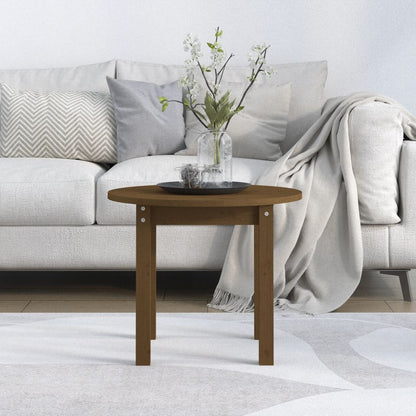 Salontafel Massief Grenenhout Ø 55 x 45 cm Honingbruin