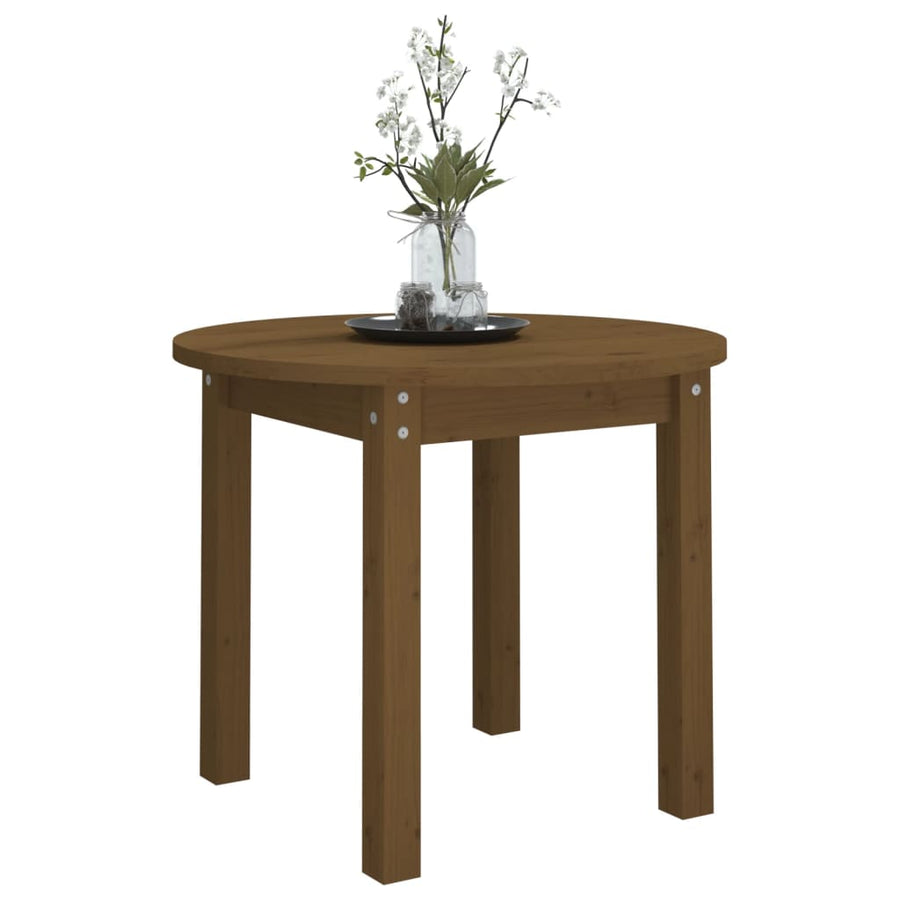 Salontafel Massief Grenenhout Ø 55 x 45 cm Honingbruin