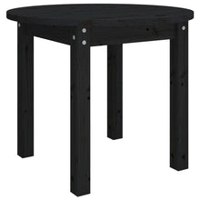 Salontafel Massief Grenenhout Ø 55 x 45 cm Zwart