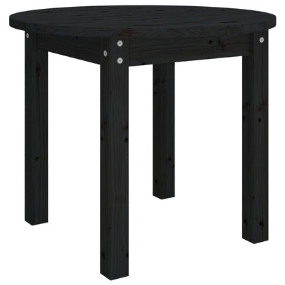 Salontafel Massief Grenenhout Ø 55 x 45 cm Zwart
