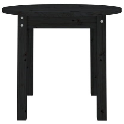 Salontafel Massief Grenenhout Ø 55 x 45 cm Zwart