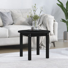 Salontafel Massief Grenenhout Ø 55 x 45 cm Zwart