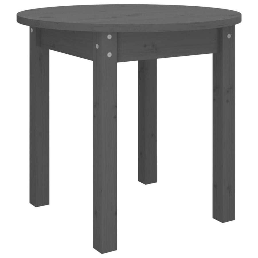 Salontafel Ø 45X40 Cm Massief Grenenhout Grijs