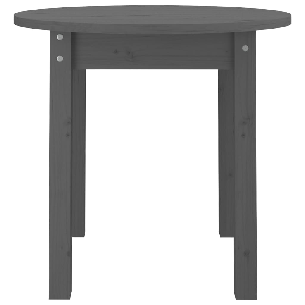 Salontafel Ø 45X40 Cm Massief Grenenhout Grijs