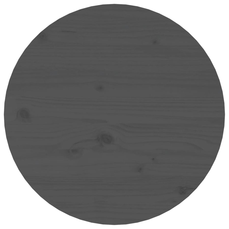 Salontafel Ø 45X40 Cm Massief Grenenhout Grijs