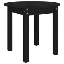 Salontafel Ø 45X40 Cm Massief Grenenhout Zwart