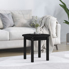 Coffee table Ø 45x40 cm solid pine wood black
