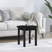 Coffee table Ø 45x40 cm solid pine wood black