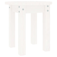 Salontafel Ø 35X35 Cm Massief Grenenhout Wit