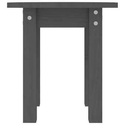 Salontafel Ø 35X35 Cm Massief Grenenhout Grijs