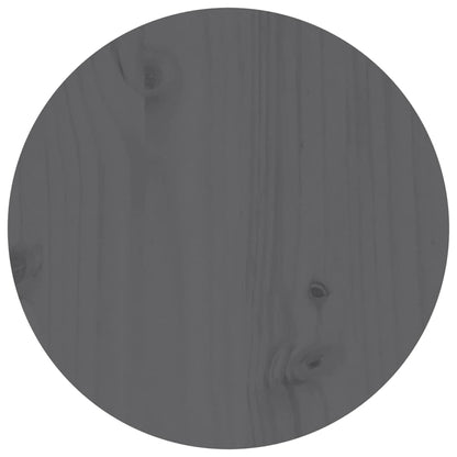 Salontafel Ø 35X35 Cm Massief Grenenhout Grijs