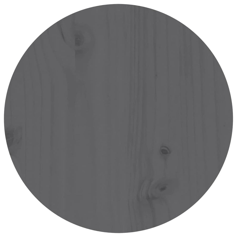 Salontafel Ø 35X35 Cm Massief Grenenhout Grijs