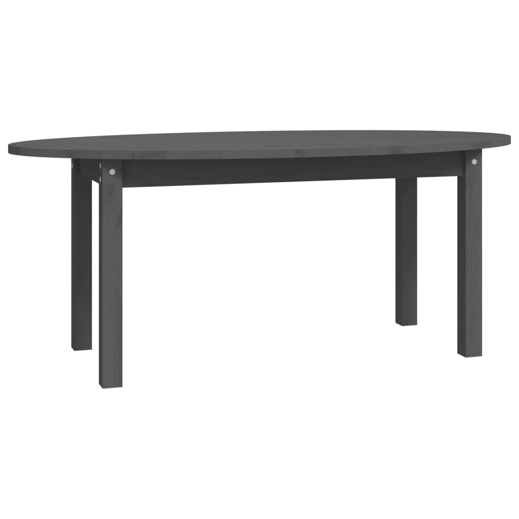 Salontafel 110x55x45 cm massief grenenhout grijs 110 x 55 x 45 cm Grijs