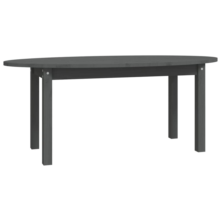 Salontafel 110x55x45 cm massief grenenhout grijs 110 x 55 x 45 cm Grijs