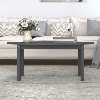 Salontafel 110x55x45 cm massief grenenhout grijs 110 x 55 x 45 cm Grijs