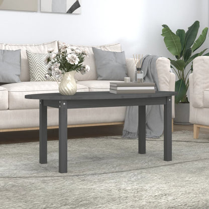 Salontafel 110x55x45 cm massief grenenhout grijs 110 x 55 x 45 cm Grijs