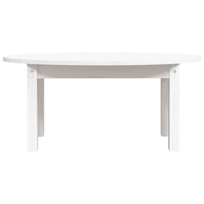 Salontafel Massief Grenenhout 80 x 40 x 35 cm Wit