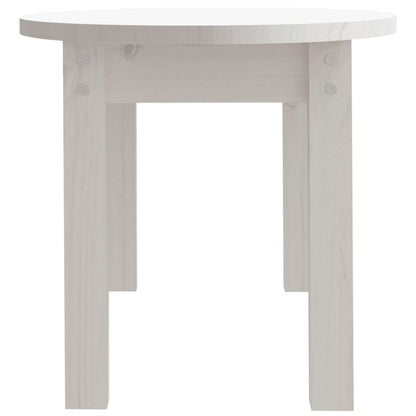 Salontafel Massief Grenenhout 80 x 40 x 35 cm Wit