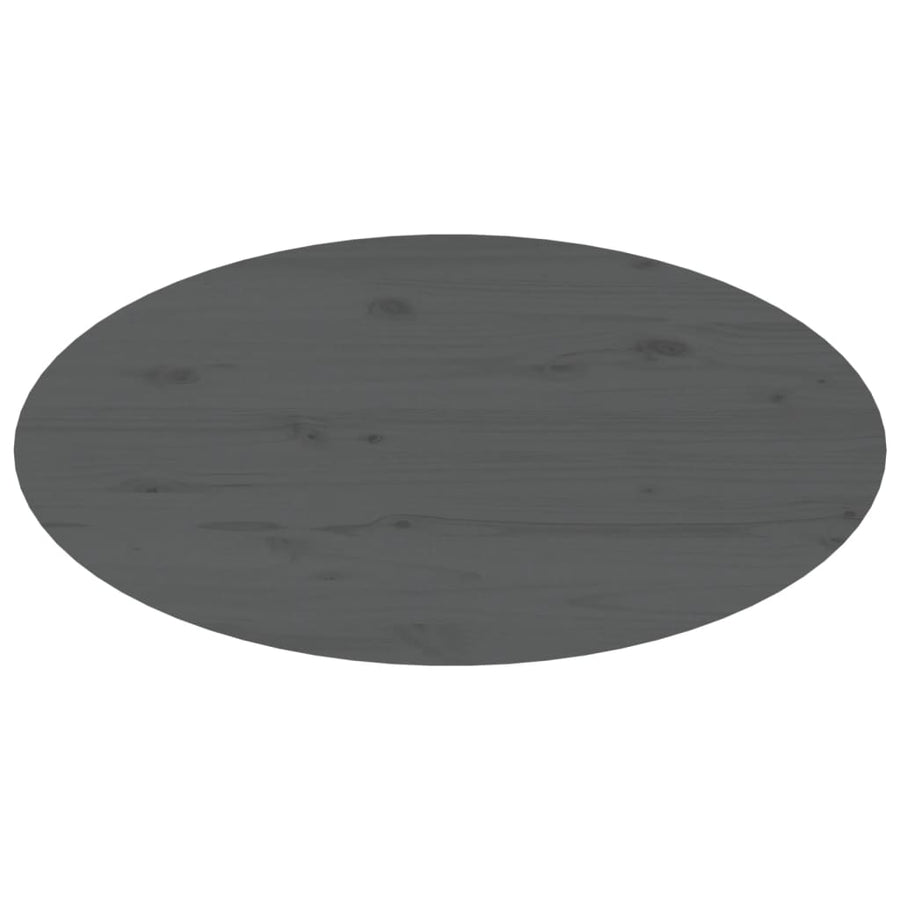 Salontafel 80X40X35 Cm Massief Grenenhout Grijs