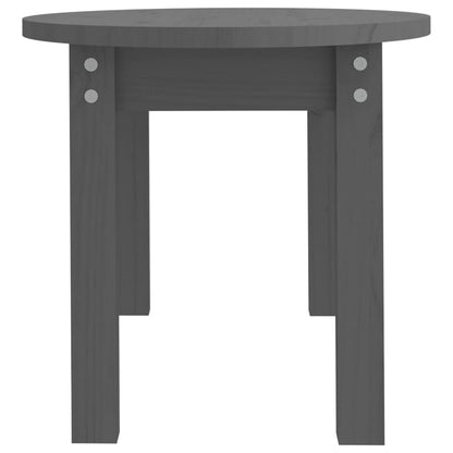 Salontafel 80X40X35 Cm Massief Grenenhout Grijs