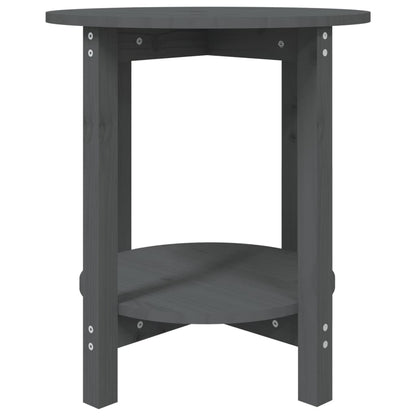 Salontafel Ø 55X60 Cm Massief Grenenhout Grijs