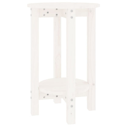 Salontafel Massief Grenenhout Ø 40 x 60 cm Wit