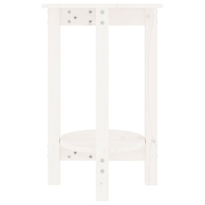 Salontafel Massief Grenenhout Ø 40 x 60 cm Wit