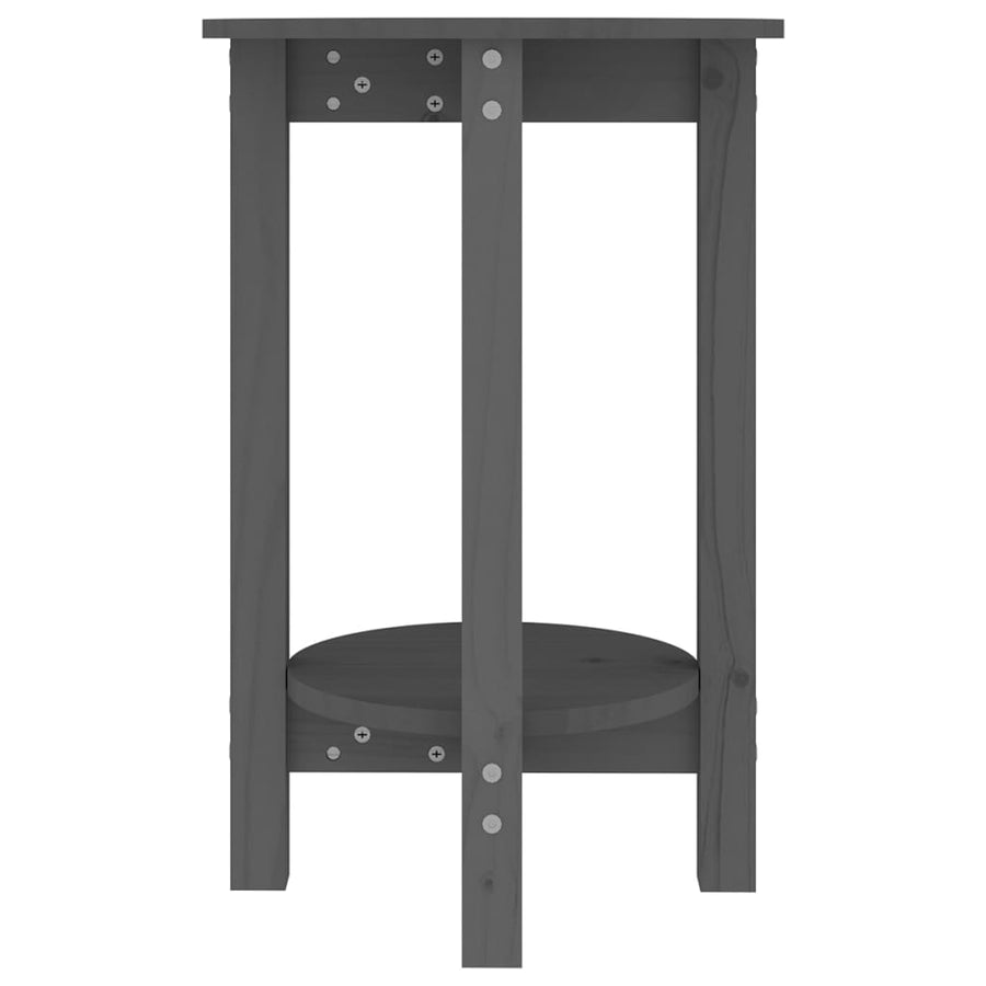 Salontafel Massief Grenenhout Ø 40 x 60 cm Grijs