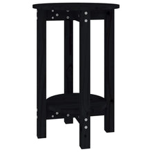 Salontafel Ø 40X60 Cm Massief Grenenhout Zwart