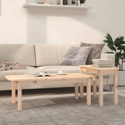Salontafelset massief grenenhout 2-delig