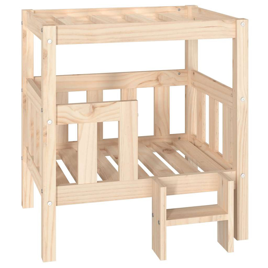Hondenmand 65,5x50,5x70 cm massief grenenhout