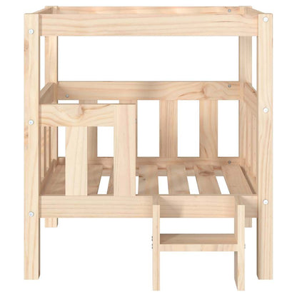 Hondenmand 65,5x50,5x70 cm massief grenenhout