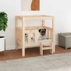 Dog bed 65.5x50.5x70 cm solid pine
