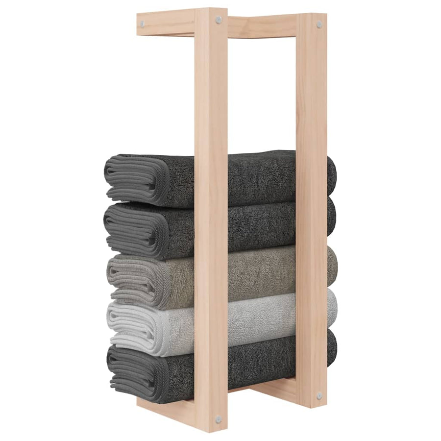 Handdoekenrek 23X18X60 Cm Massief Grenenhout 23 x 18 x 60 cm Naturel