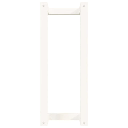 Handdoekenrek 23X18X60 Cm Massief Grenenhout Wit 23 x 18 x 60 cm