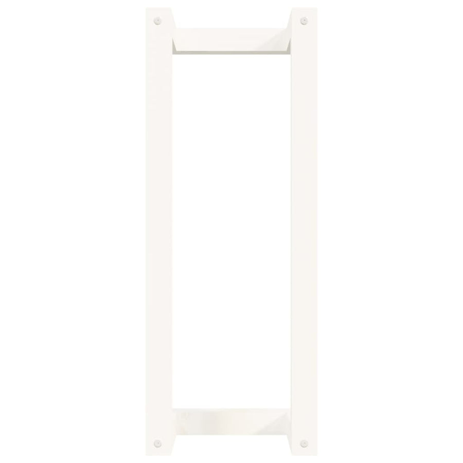 Handdoekenrek 23X18X60 Cm Massief Grenenhout Wit 23 x 18 x 60 cm