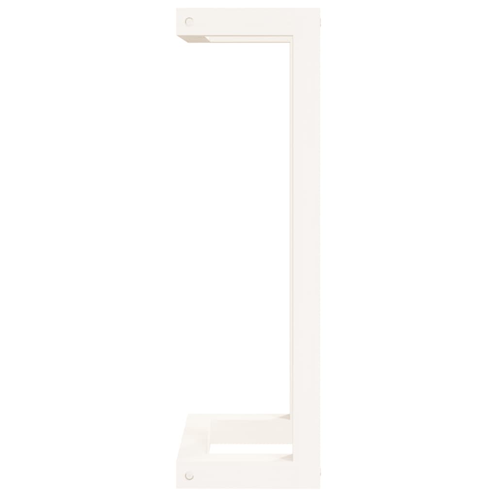 Handdoekenrek 23X18X60 Cm Massief Grenenhout Wit 23 x 18 x 60 cm