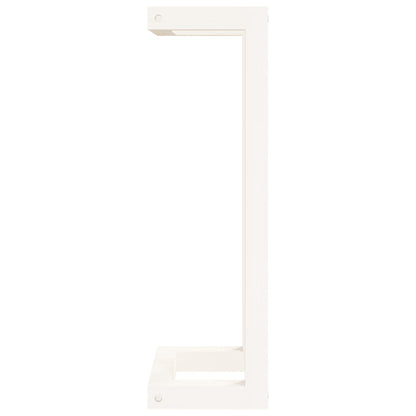 Handdoekenrek 23X18X60 Cm Massief Grenenhout Wit 23 x 18 x 60 cm