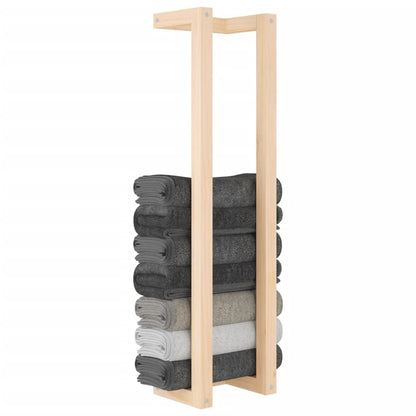 Handdoekenrek 23X18X90 Cm Massief Grenenhout 23 x 18 x 90 cm Naturel