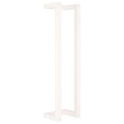 Handdoekenrek 23X18X90 Cm Massief Grenenhout Wit 23 x 18 x 90 cm