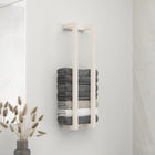 Handdoekenrek 90 cm massief grenenhout wit