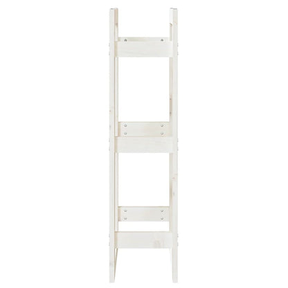  Haardhoutrek 41x25x100 cm massief grenenhout wit