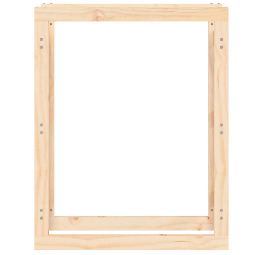 Haardhoutrek Massief Grenenhout 80 x 25 x 100 cm Naturel