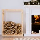 Firewood Rack 80x25x100 cm Solid Pine Wood
