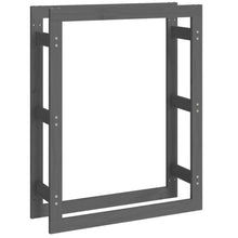 Haardhoutrek Massief Grenenhout 80 x 25 x 100 cm Grijs