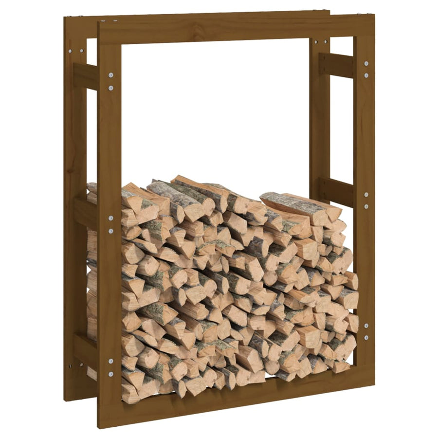 Haardhoutrek Massief Grenenhout 80 x 25 x 100 cm Honingbruin